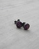 kolczyki wire wrapping Ornamenty na fiolecie   - sztyfty 2