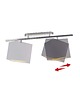 plafony Regulowana 2-płomienna lampa sufitowa LED z abażurami AKRON GOLD 7