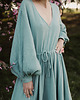 sukienki maxi damskie Maxi Sukienka Boho Soul - Kolor Miętowy 8