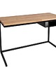 biurka Biurko loftowe 120cm x 50cm stal drewno Aero czarne  dąb industrialne 1