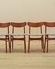 krzesła Komplet czterech krzeseł tekowych, duński design, lata 70, produkcja: Dania 6