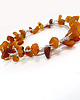 kolie Matowe bursztyny Naszyjnik bez metalu 7