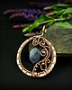 wisiory Akwamaryn wisiorek wire wrapping 6