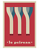 plakaty Plakat do kuchni, minimalizm, warzywa, por, le poireau 1