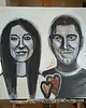 Ślub - inne Portret pary na zamówienie, malowany ze zdjęć kupującego - 60x90 cm 2
