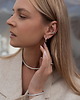 bransoletki - inne Srebrna modna nausznica o nieregularnym kształcie Panama 1