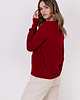swetry damskie  Elegancki kardigan - SWE317 czerwony MKM 3