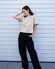 t-shirt damskie T-shirt Crop-Voila Hummus Białe Stokrotki 4