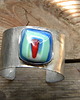 bransoletki wire wrapping Portret marchwi  - BRANSOLETA MANKIET - CUFF 3