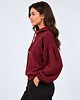 bluza bez kaptura damska Bluza ,,ARIA" zgaszone bordo 1