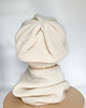 czapki damskie Biała  damska czapka beretowa z alpaki 6