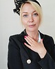 opaski do włosów CASSANDRA opaska czarno złota z szanelki 8