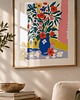 grafiki i ilustracje Kwiaty w wazonie plakat,kolorowa dekoracja ścienna, styl Matisse 5
