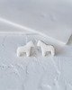 kolczyki ceramiczne Kolczyki porcelanowe KOŃ 2