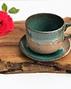 filiżanki Kubek ceramiczny  Duża filiżanka ze spodkiem 1