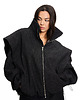 kurtki damskie Parachute washed black denim bomber jacket 7