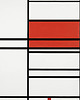 poduszki z grafiką Poduszka - Piet Mondrian - Composition No. 4 3