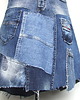 spódnice midi Patchworkowa spódnica jeans r.40/42 1