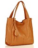 torby na ramię Modna torebka damska skórzany shopper bag - MARCO MAZZINI Portofino Max camel 3