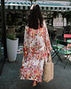bluzki kimonowe damskie Kimono Flower Ecru LONG 2