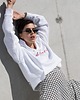 bluza z kapturem damska Bluza hoodie biała bliss 3