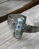 bransoletki wire wrapping Trzy kwiatki  - bransoleta mankiet - cuff 3