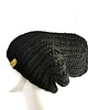 czapki damskie Czarna wełniana czapka zimowa WOOLY wełna 100 % 1