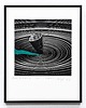 grafiki i ilustracje Grafika linoryt  pt. ,,Movement of a point V''      Sebastian Laszczyk 1