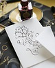 kartki scrapbooking Kartka artystyczna kaligrafowana ręcznie atramentem Miłego Dnia 1