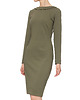 sukienki midi damskie  Sukienka khaki YY100064_RAL6007 1
