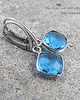 kolczyki z kamieniami Kolczyki Blue topaz 3