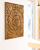 Ozdoby na ścianę Drewniany panel ścienny Nautilus 90x61cm 5