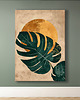 plakaty Liście monstery - Plakat, druk - Chiński Orient, Harmonia Zen, Wabi Sabi #123 1