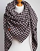 szale damskie DUŻA chusta damska w kratę, modna chusta damska na jesień, chusta muślinowa 2