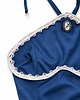 topy damskie Top z dekoltem halter z medalionem, w stylu francuskim 1