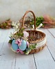 koszyki wielkanocne Wielkanocny koszyczek na święconkę, koszyczek z dekoracją 3