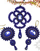wisiory Safaia, ażurowy wisior z lapis lazuli, beading 5