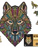 puzzle dla dzieci DREWNIANE PUZZLE ZE SKLEJKI DLA DOROSŁYCH WILK 200 1