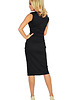 sukienki midi damskie 144-3 Sukienka SARA - CZARNA 1