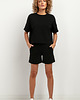 t-shirt damskie Bluza z krótkim rękawem T386, czarna 1