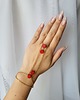 bransoletki z kamieni naturalnych Bransoletka z pierścionkiem Sexy Stones Red 2