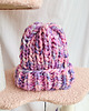 czapki damskie Gruba wełniana czapka beanie kolorowa ombre 1