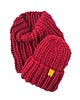 czapki damskie Wełniana czapka zimowa peruvian WOOLY wino 1