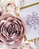 Ślub - inne Duże kwiaty na ścianę 3d rose gold i perła 1