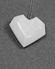wisiory Naszyjnik Porcelanowy Origami Serce Duże 2