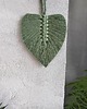 makramy Makrama Zawieszka Liść Minimalistyczna Ozdoba Ścienna 12x12 cm 3