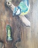 obrazy Obraz olejny ręcznie malowany 31x60 "Sikorka" las 2