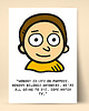 plakaty Rick and Morty Zabawny Plakat Mortyego z cytatem 3