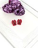 kolczyki soutache Kolczyki z hematytem czerwone 3