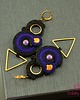 kolczyki soutache Czarno fioletowe kolczyki sutasz 2